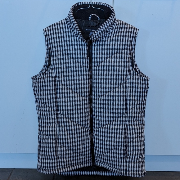 Misty Mountain Technical Performance Outerwear Houndstooth Puffer Vest Size M - Picture 1 of 13